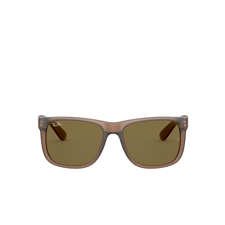 Gafas de sol Ray-Ban JUSTIN 651073 rubber transparent brown - 1/4