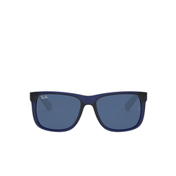 Ray-Ban® Square Sunglasses: RB4165 Justin color 651180 Rubber Transparent Blue 