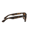 Ray-Ban JUSTIN Sunglasses 710/13 rubber light havana - product thumbnail 3/4