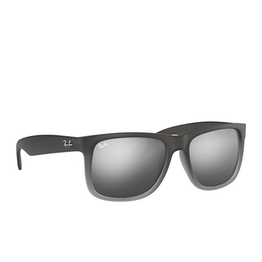 Occhiali da sole Ray-Ban JUSTIN 852/88 rubber grey/grey transp. - tre quarti