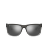 Gafas de sol Ray-Ban JUSTIN 852/88 rubber grey/grey transp. - Miniatura del producto 1/4
