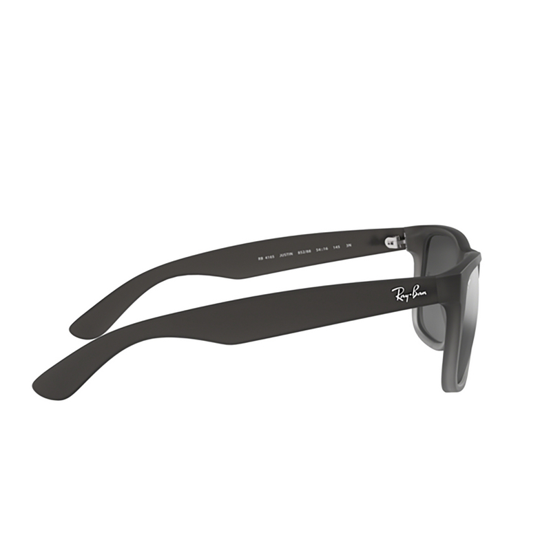 Ray-Ban JUSTIN Sunglasses 852/88 rubber grey/grey transp. - 3/4
