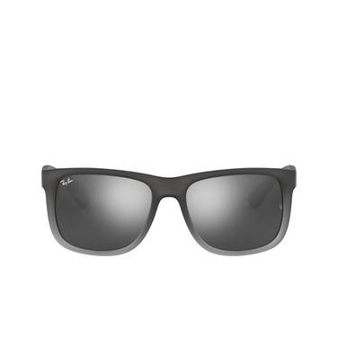 Ray-Ban JUSTIN Sunglasses 852/88 rubber grey/grey transp. - front view