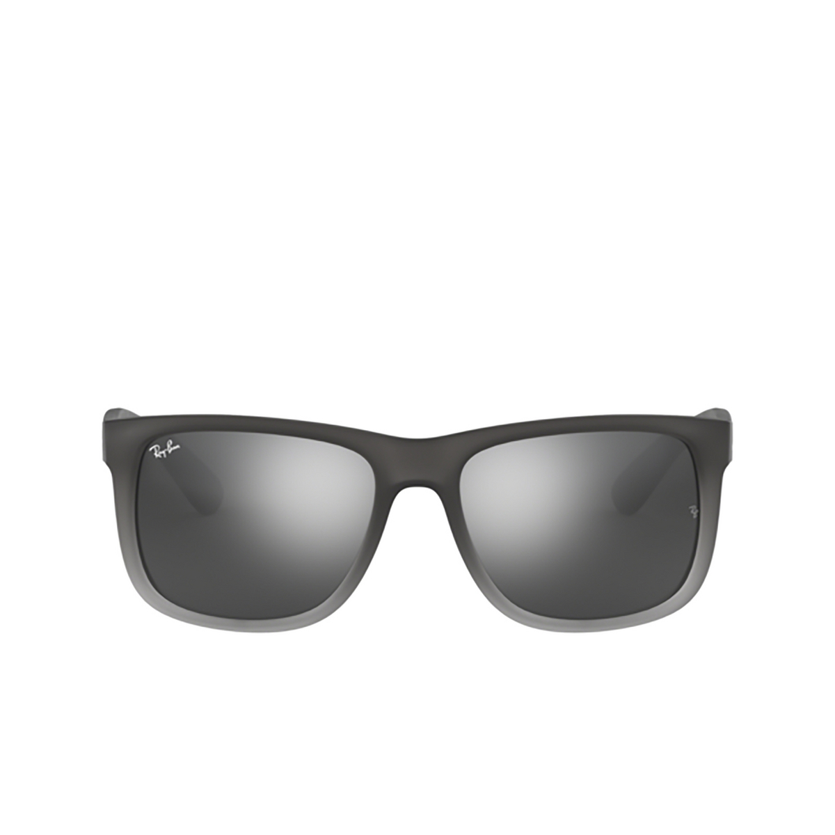 Ray-Ban JUSTIN Sunglasses 852/88 RUBBER GREY/GREY TRANSP. - front view