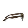 Ray-Ban JUSTIN Sunglasses 854/7Z rubber brown on grey - product thumbnail 3/4