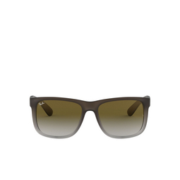 Ray-Ban® Square Sunglasses: RB4165 Justin color 854/7Z Rubber Brown On Grey 