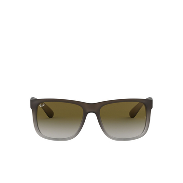Ray-Ban JUSTIN Sunglasses 854/7Z rubber brown on grey - front view