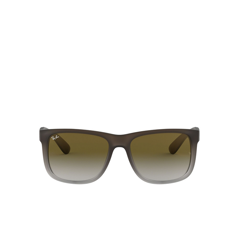 Gafas de sol Ray-Ban JUSTIN 854/7Z rubber brown on grey - 1/4