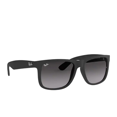 Gafas de sol Ray-Ban JUSTIN 622/8G rubber black - Vista tres cuartos