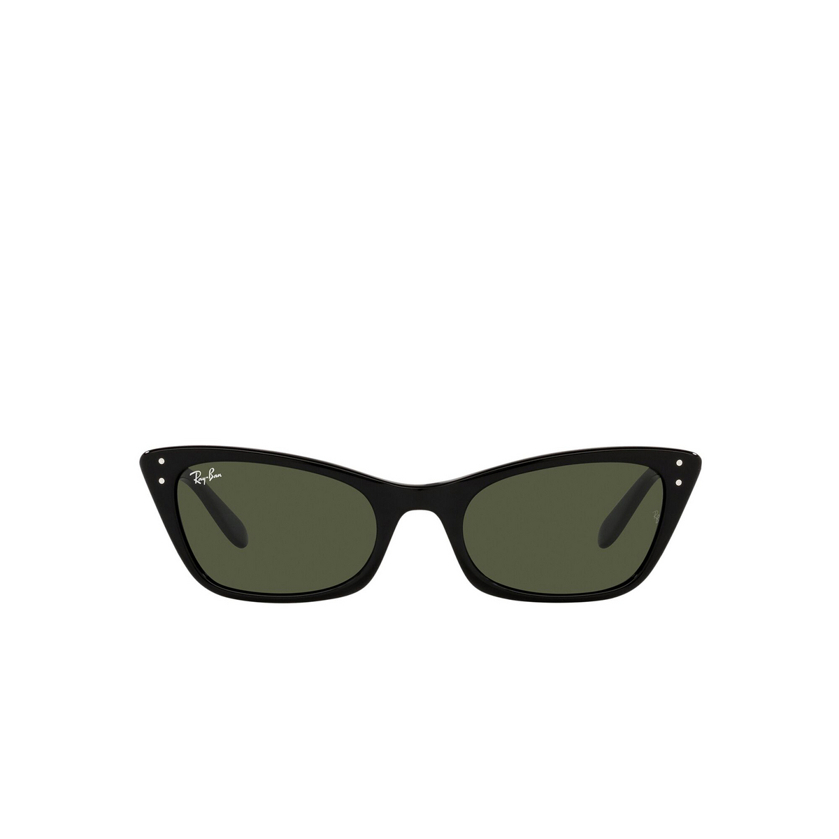 Ray-Ban® Cat-eye Sunglasses: Lady Burbank RB2299 color Black 901/31 - front view.
