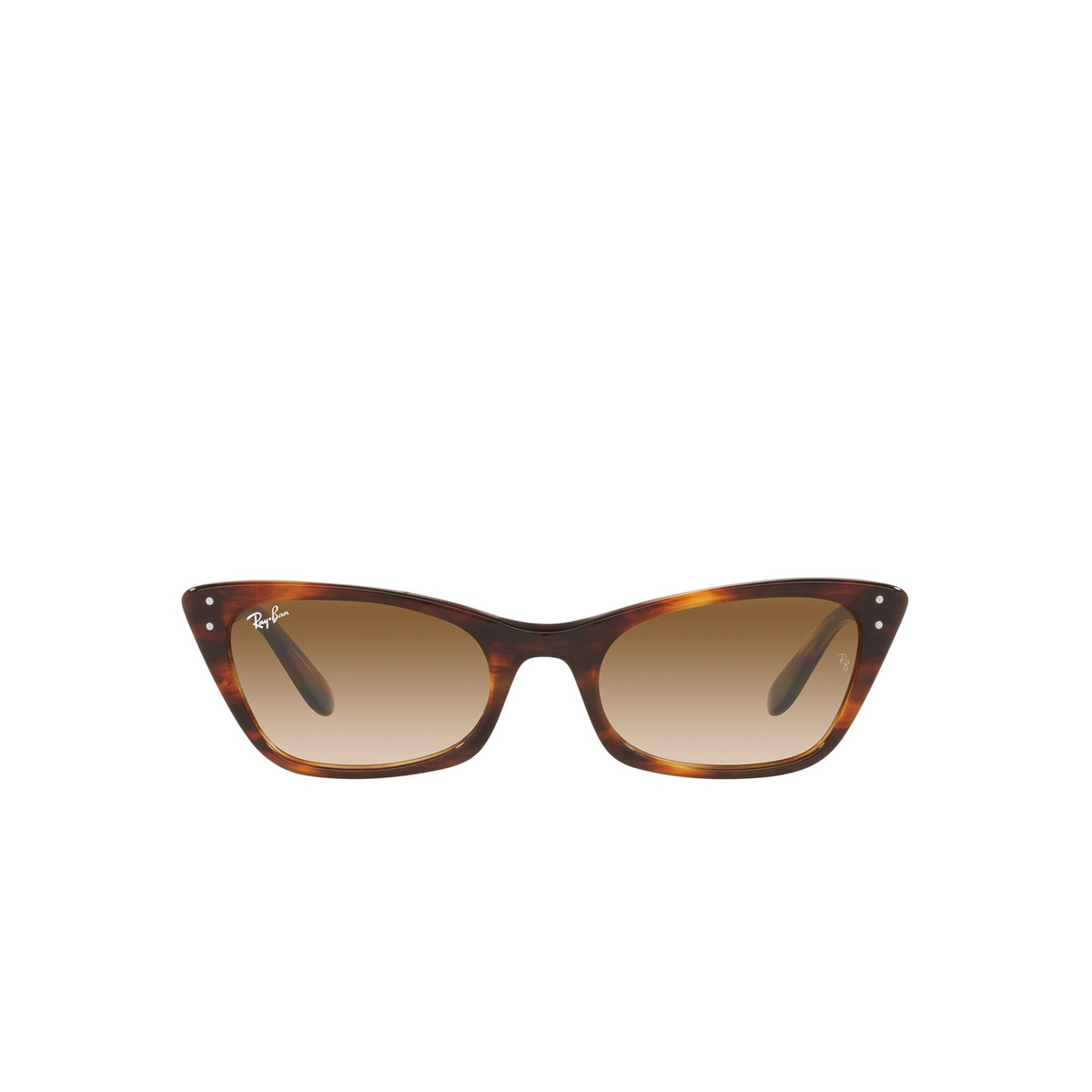 Ray-Ban® Cat-eye Sunglasses: Lady Burbank RB2299 color Striped Havana 954/51 - front view.