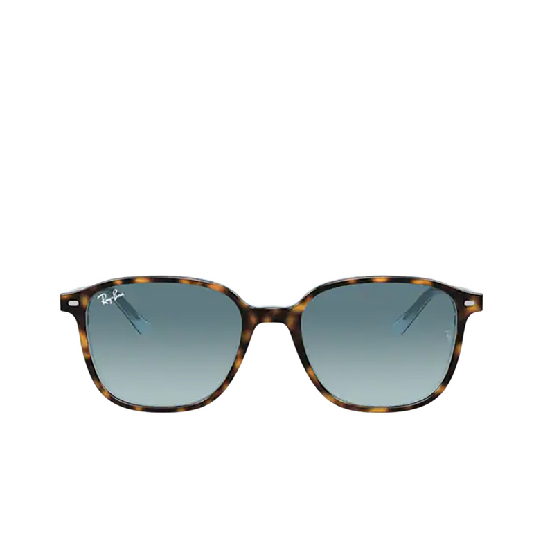 Ray-Ban LEONARD Sunglasses 13163M havana on light blue - 1/4