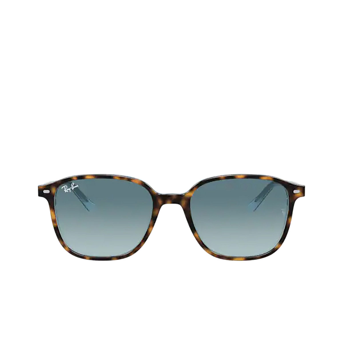 Ray-Ban LEONARD Sunglasses 13163M Havana On Light Blue - front view