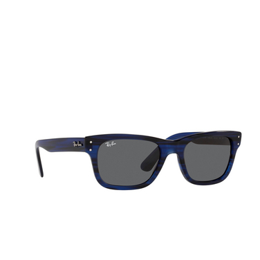 Ray-Ban MR BURBANK Sunglasses 1339B1 striped blue - three-quarters view