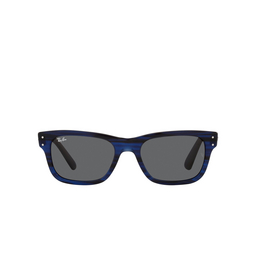 Ray-Ban® Rectangle Sunglasses: RB2283 Mr Burbank color 1339B1 Striped Blue 