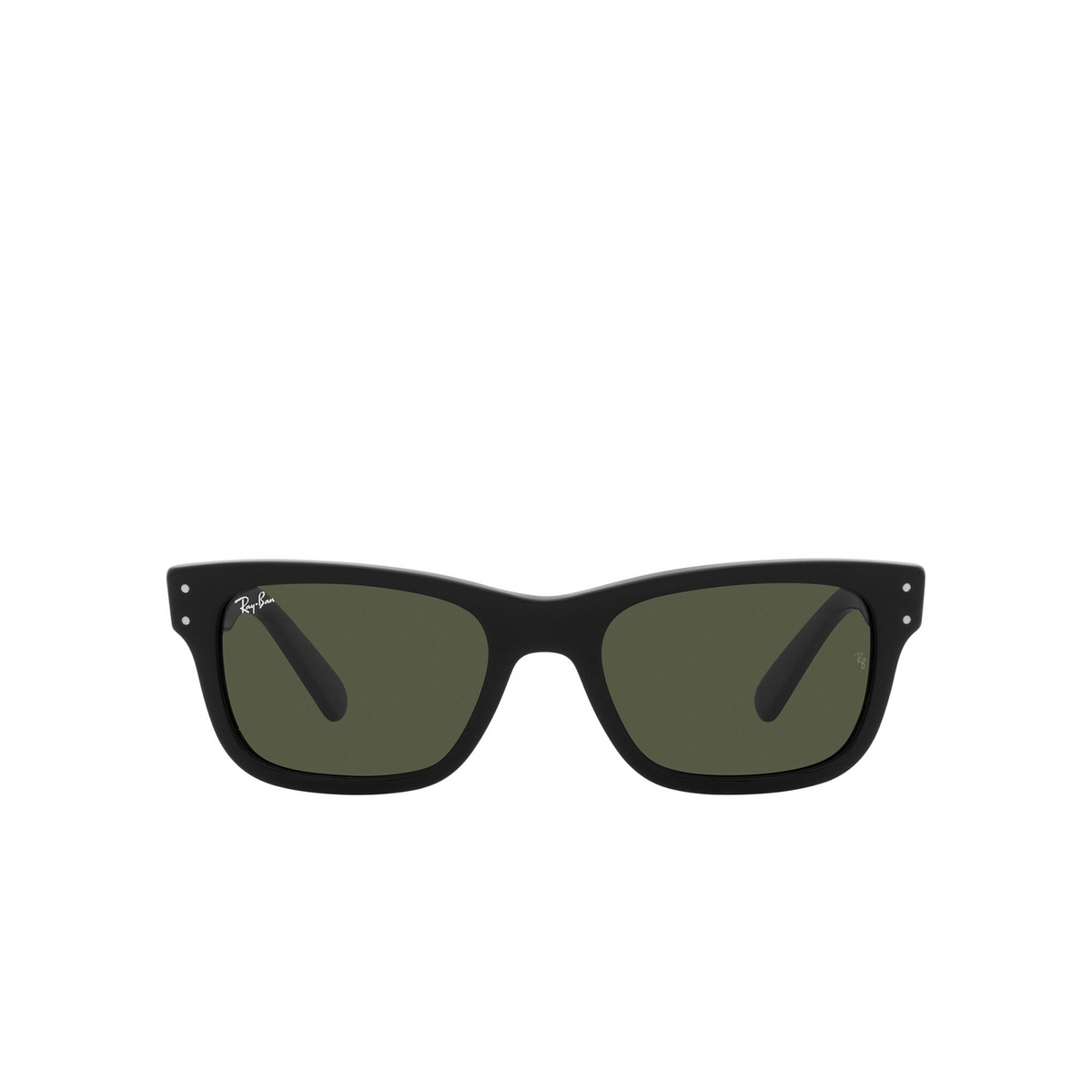 Ray-Ban® Rectangle Sunglasses: Mr Burbank RB2283 color Black 901/31 - front view.