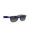 Gafas de sol Ray-Ban NEW WAYFARER 605371 matte blue on transparent - Miniatura del producto 2/4