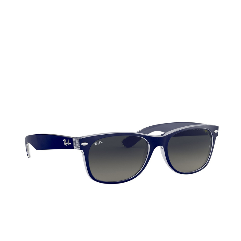 Ray-Ban NEW WAYFARER Sunglasses 605371 matte blue on transparent - 2/4