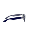 Gafas de sol Ray-Ban NEW WAYFARER 605371 matte blue on transparent - Miniatura del producto 3/4