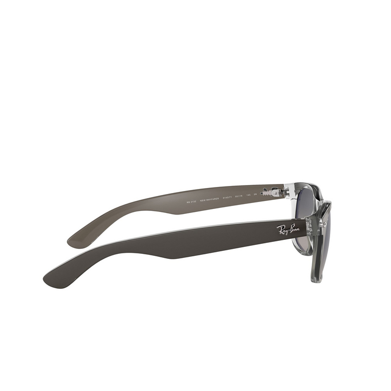 Ray-Ban NEW WAYFARER Sunglasses 614371 gunmetal on transparent - 3/4