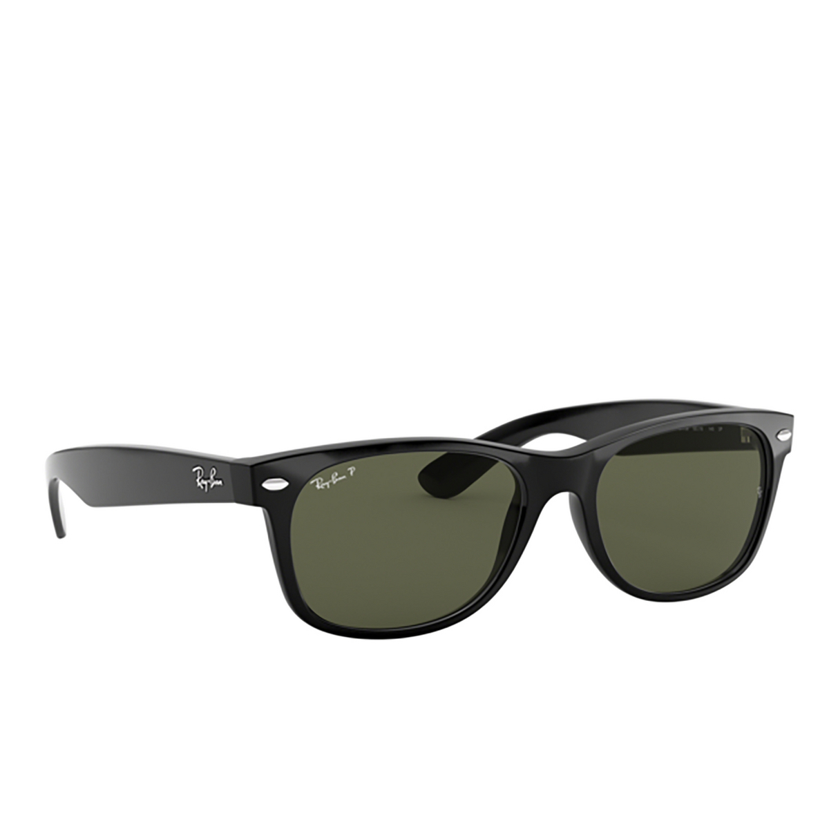 Ray-Ban NEW WAYFARER Sunglasses 901/58 BLACK - three-quarters view