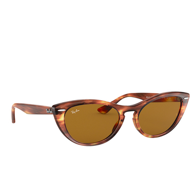 Ray-Ban NINA Sunglasses 954/33 striped havana - three-quarters view