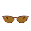 Ray-Ban NINA Sunglasses 954/33 striped havana - product thumbnail 1/4