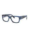 Ray-Ban® Square Eyeglasses: Nomad Wayfarer RX5487 color Striped Blue 8053 - product thumbnail 2/3.
