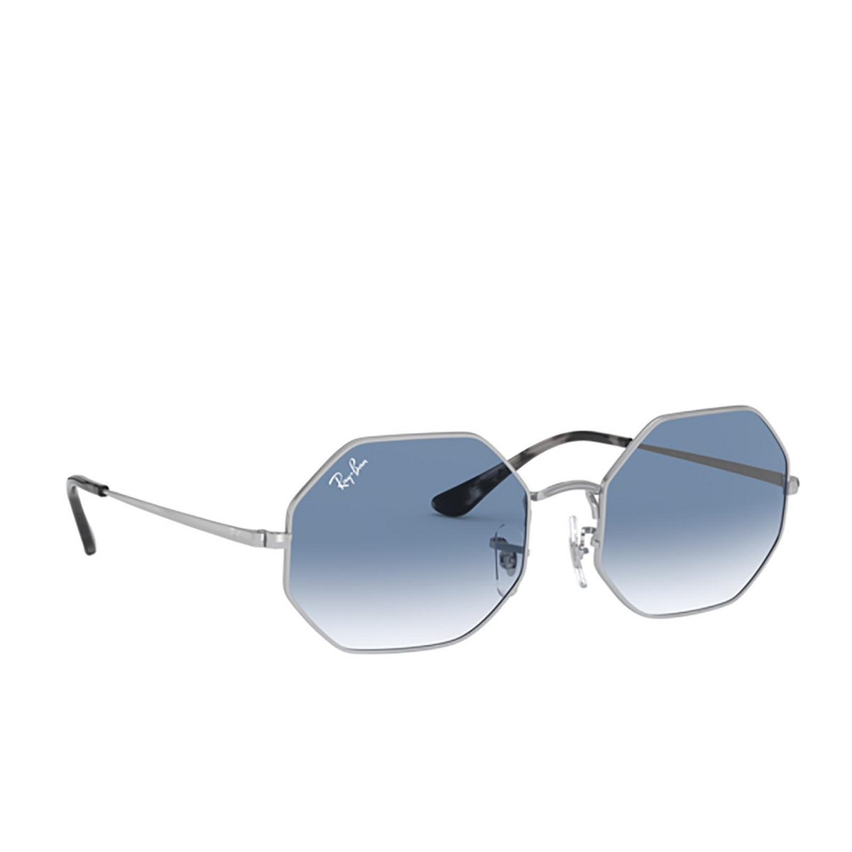Ray-Ban OCTAGON Sunglasses 91493F Silver - three-quarters view