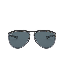 Ray-Ban® Aviator Sunglasses: RB2219 Olympian Aviator color 1286R5 Gradient Havana Grey 