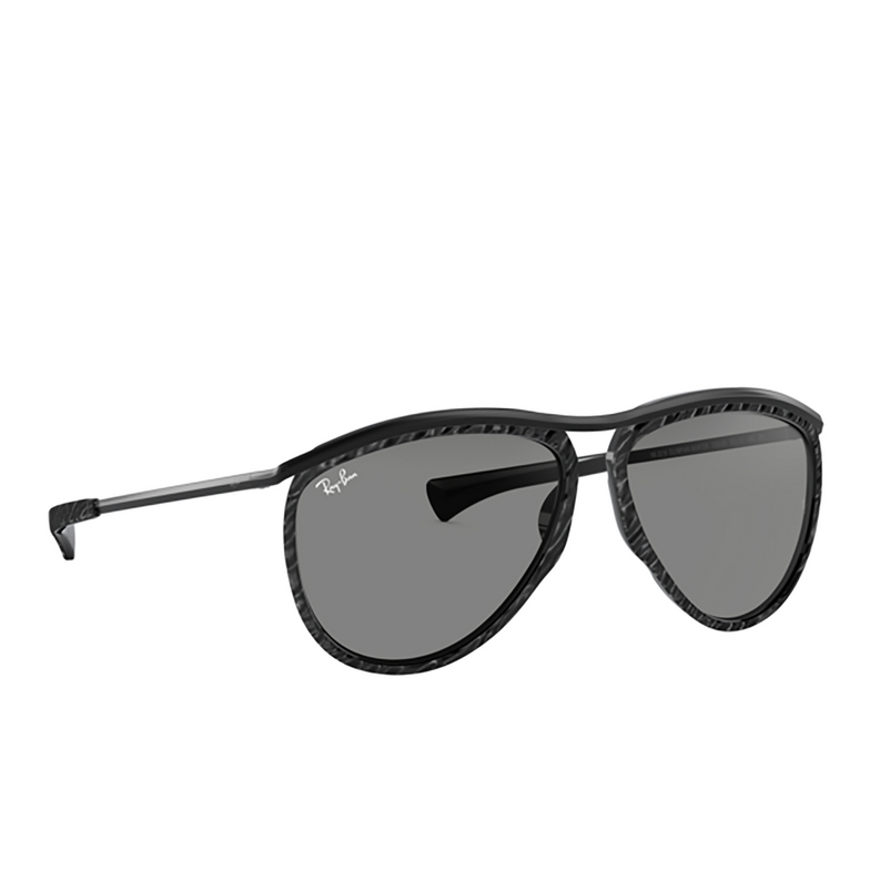 Ray-Ban OLYMPIAN AVIATOR Sunglasses 1305B1 wrinkled black on black - 2/4