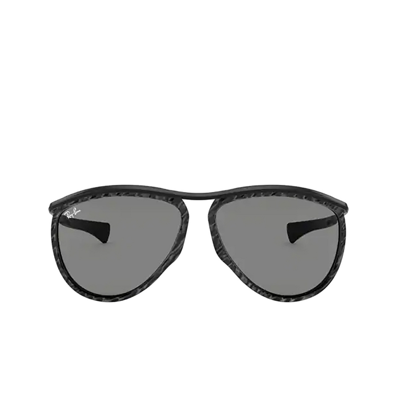 Ray-Ban OLYMPIAN AVIATOR Sunglasses 1305B1 wrinkled black on black - 1/4