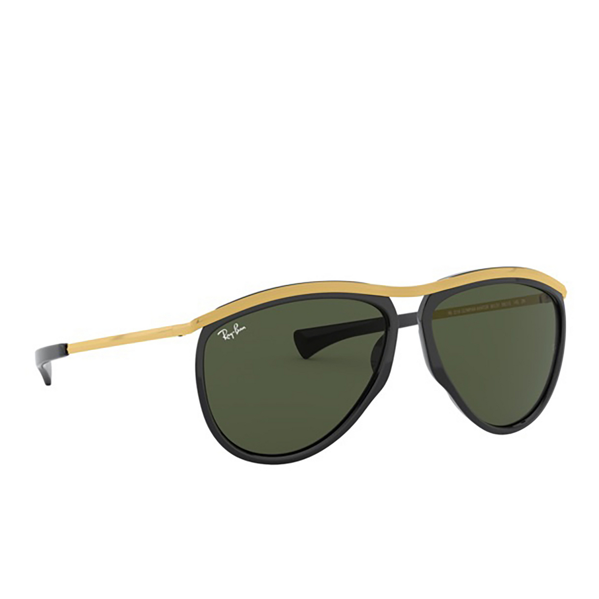 Ray-Ban® Aviator Sunglasses: RB2219 Olympian Aviator color 901/31 Black - product thumbnail 2/3