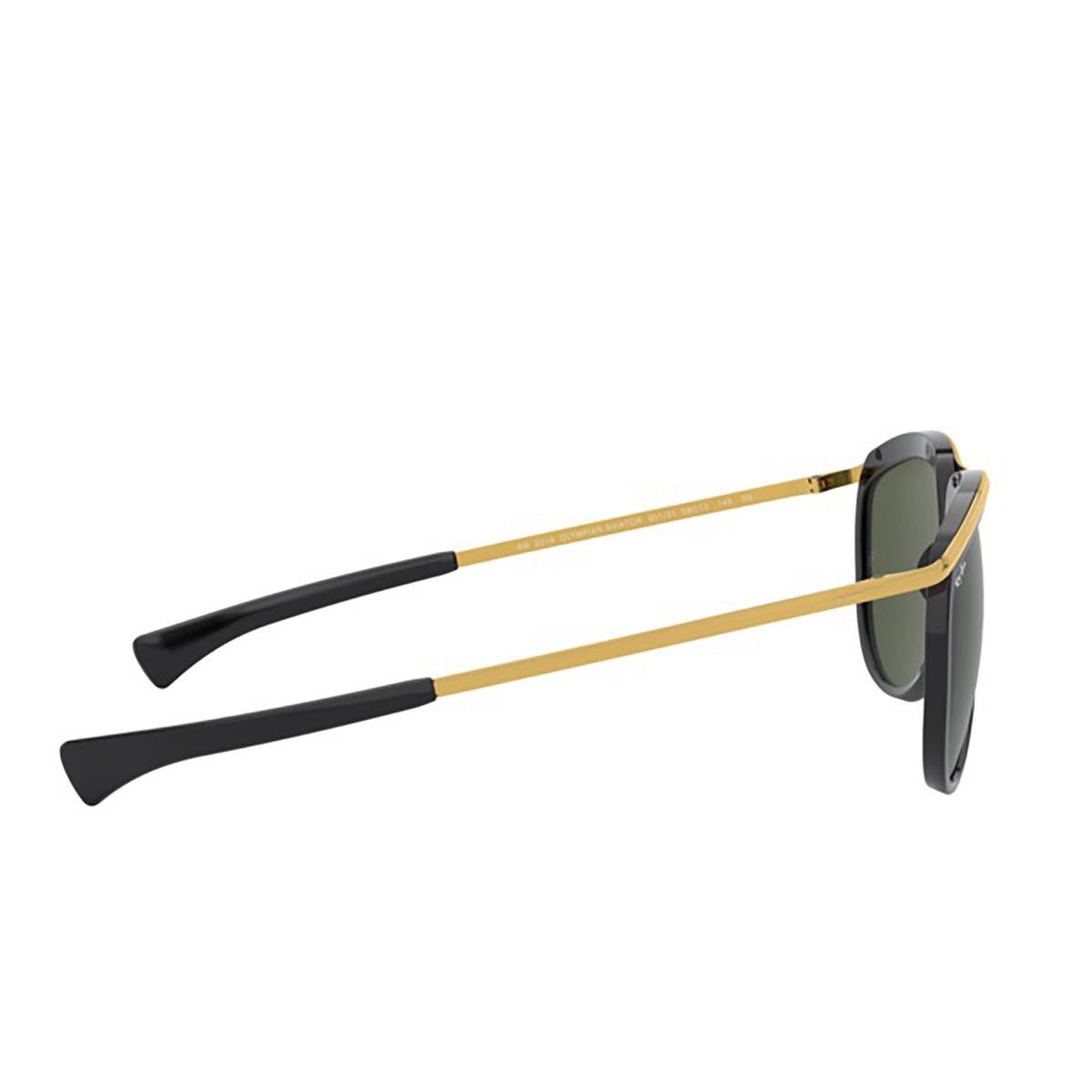 Ray-Ban® Aviator Sunglasses: RB2219 Olympian Aviator color 901/31 Black - 3/3