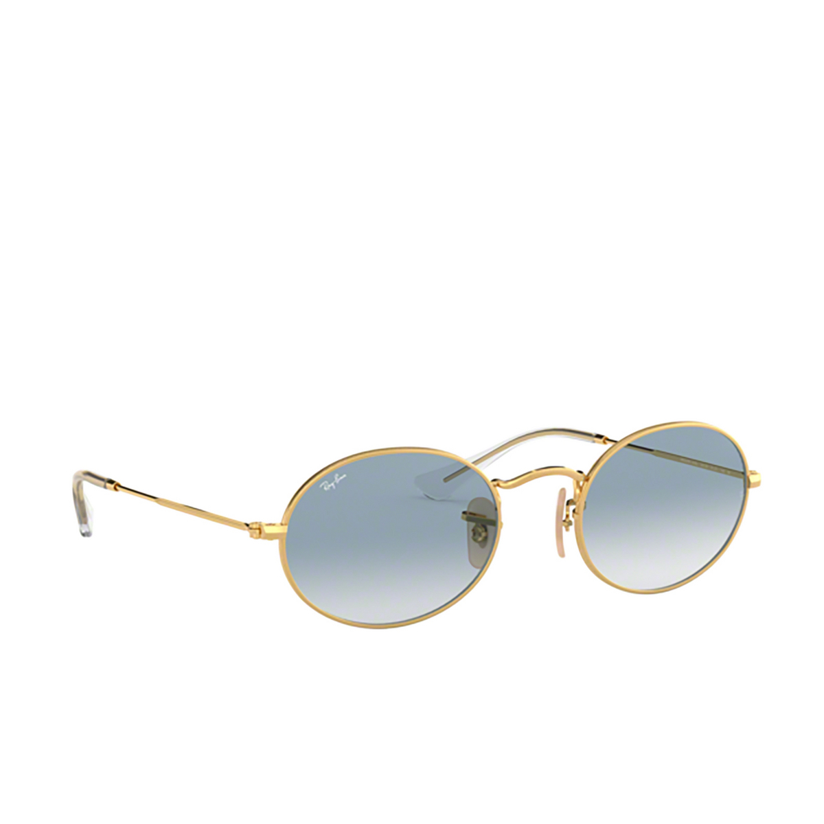 Ray-Ban OVAL Sunglasses 001/3F Arista - three-quarters view