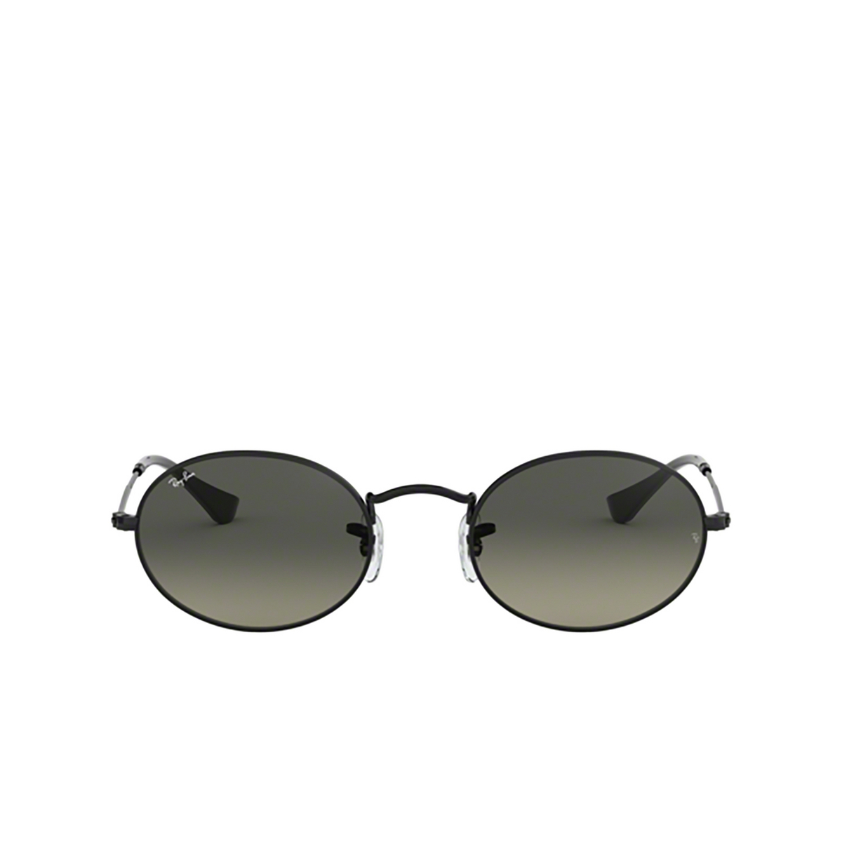 Ray-Ban OVAL Sunglasses 002/71 Black - front view