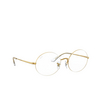 Gafas graduadas Ray-Ban OVAL 3104 white on legend gold - Miniatura del producto 2/4