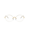 Gafas graduadas Ray-Ban OVAL 3104 white on legend gold - Miniatura del producto 1/4