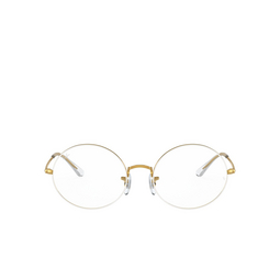 Ray-Ban® Oval Eyeglasses: Oval RX1970V color White On Legend Gold 3104.