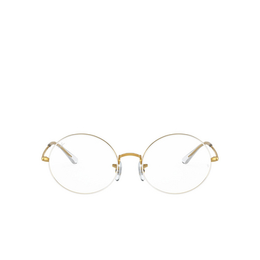 Ray-Ban OVAL Eyeglasses 3104 white on legend gold - front view