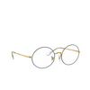Ray-Ban® Oval Eyeglasses: Oval RX1970V color Blue On Legend Gold 3105 - product thumbnail 2/3.