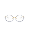 Ray-Ban® Oval Eyeglasses: Oval RX1970V color Blue On Legend Gold 3105 - product thumbnail 1/3.