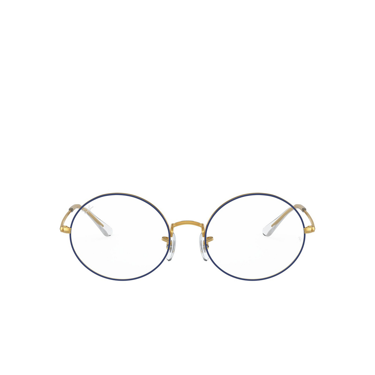 Ray-Ban OVAL Eyeglasses 3105 Blue on Legend Gold - front view