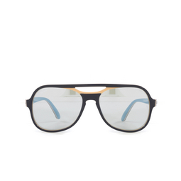 Ray-Ban® Aviator Sunglasses: RB4357 Powderhorn color 6546W3 Blue Creamy Light Blue 