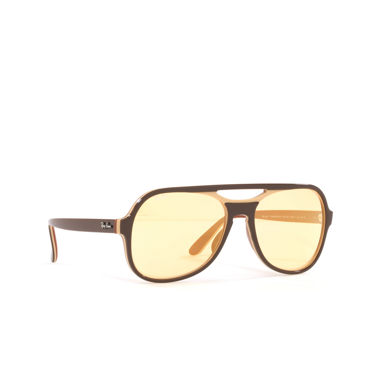 Ray-Ban POWDERHORN Sunglasses 6547B4 dark brown light brown - 2/4