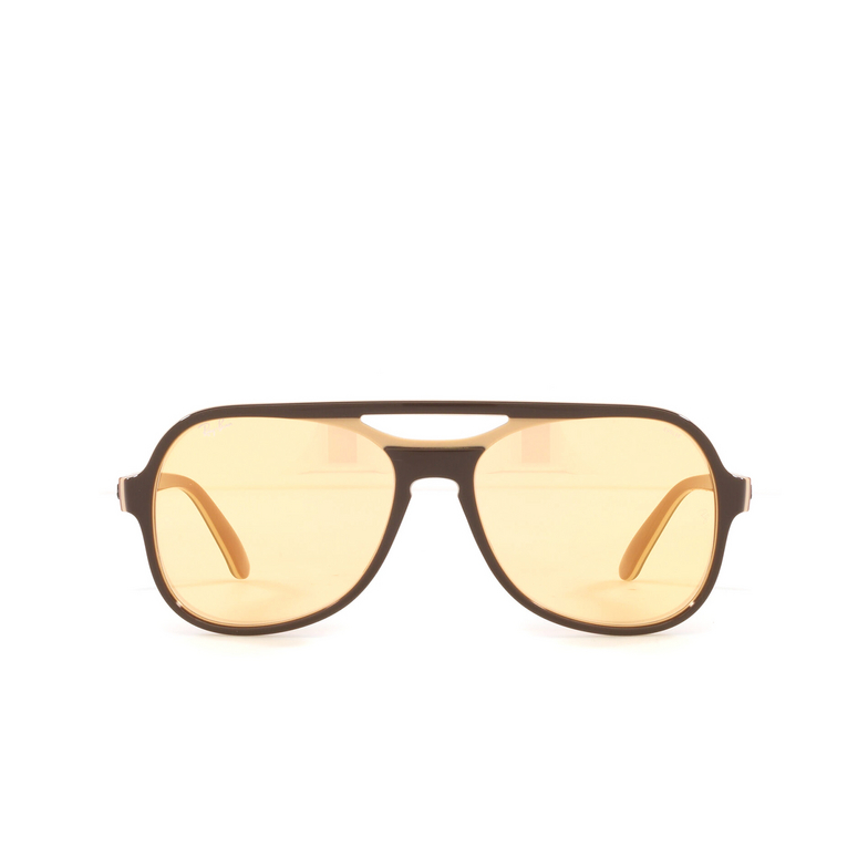 Ray-Ban POWDERHORN Sunglasses 6547B4 dark brown light brown - 1/4