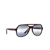 Ray-Ban POWDERHORN Sunglasses 6552GA black red blue - product thumbnail 2/4