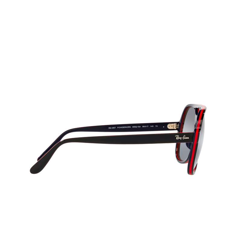 Ray-Ban POWDERHORN Sunglasses 6552GA black red blue - 3/4