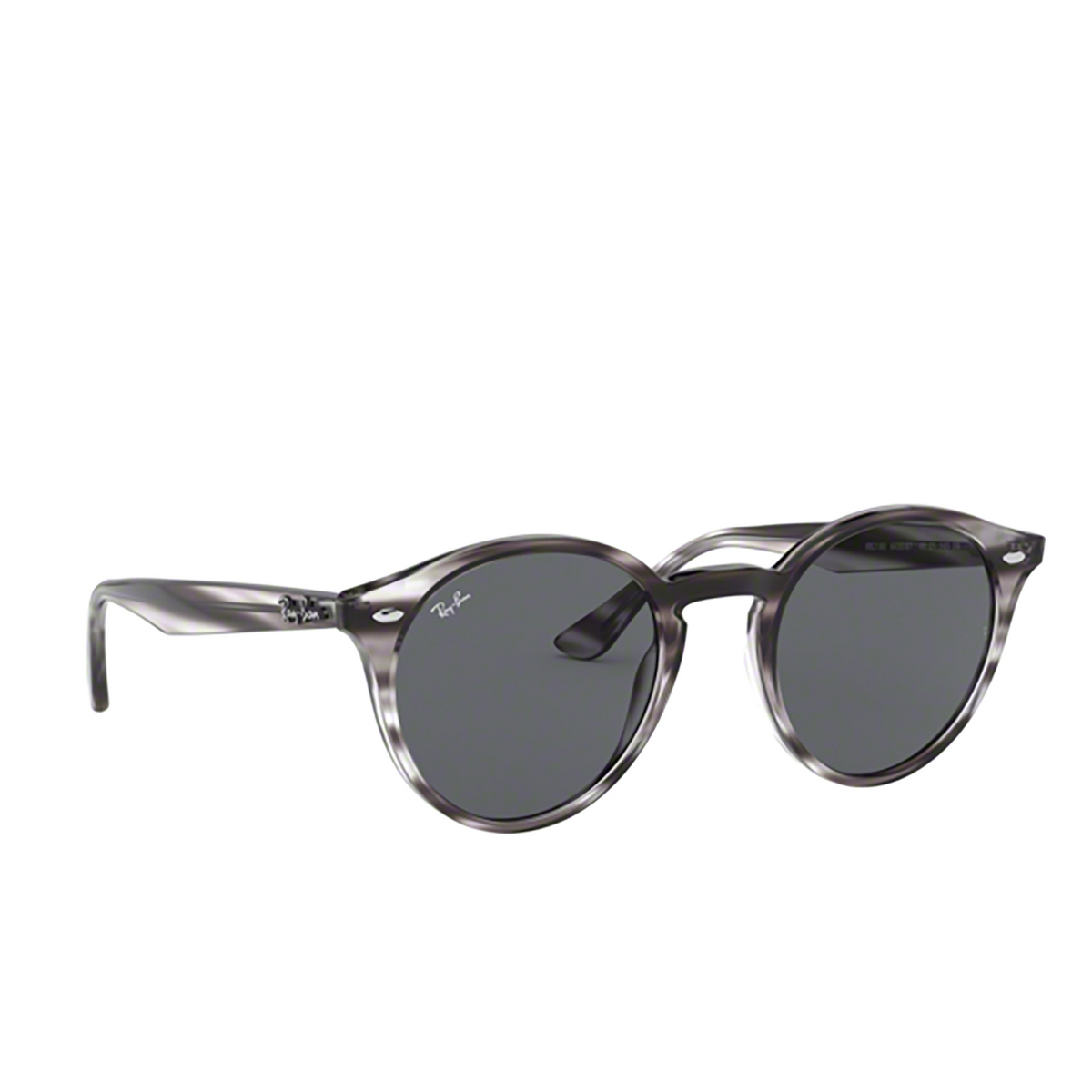 Ray-Ban RB2180 Sunglasses 643087 STRIPED GREY HAVANA - three-quarters view