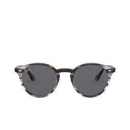 Ray-Ban® Round Sunglasses: RB2180 color 643087 Striped Grey Havana 